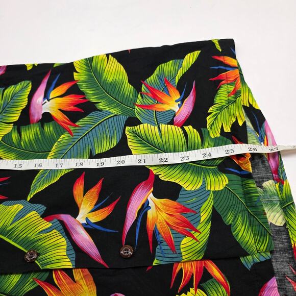 VTG Hilo Hattie Floral Bird Of Paradise Hawaiian Shirt Men Small - Picture 9 of 9